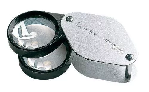 Eschenbach precision magnifying glass 4x + 6x = 10x (30mm diameter)