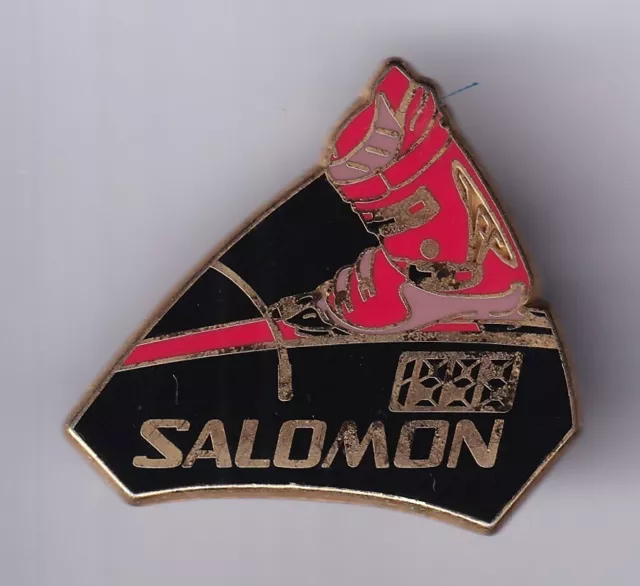 Rare Pins Pin's .. Olympique Olympic Albertville 1992 Salomon Fixations Ski ~23