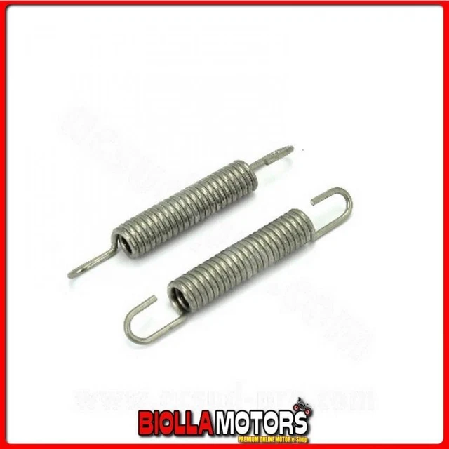 019960C COPPIA MOLLE / MOLLA INOX SPECIFICA PER FISSAGGIO MARMITTA , 76MM ?10mm