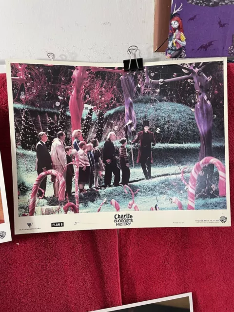 Charlie & the Chocolate Factory US lobby card lot of 5 Johnny Depp 3
