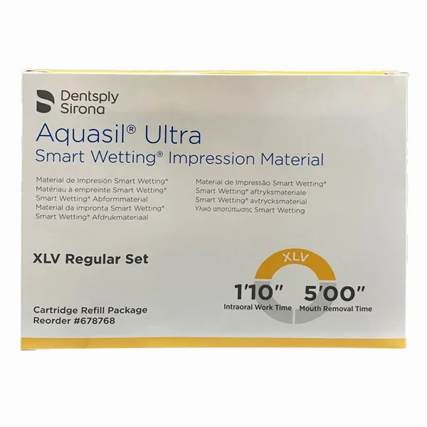 Aquasil Ultra XLV Extra Low Viscosity Regular set, 4 - 50 ml - Redesigned
