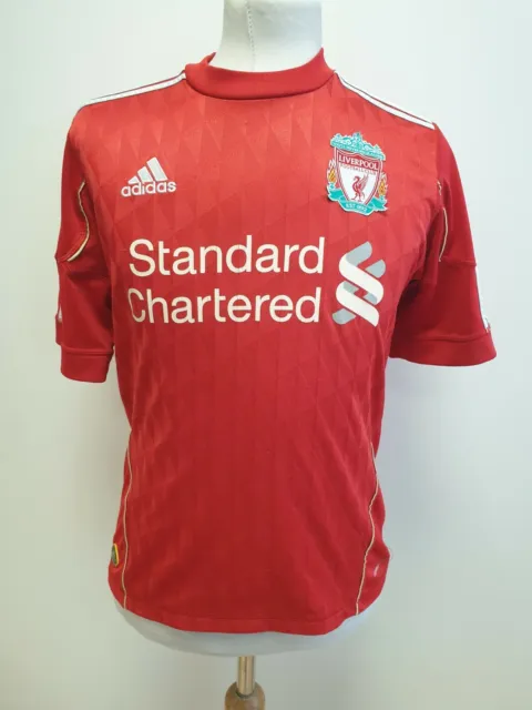 Nn722 Jungen Adidas Rot Liverpool Fc Standard Gechartertes Fussball-Shirt13-14 Jahre