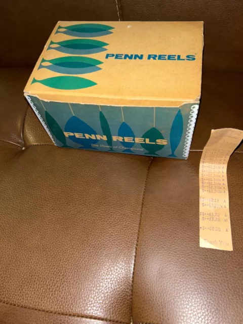 VINTAGE PENN FISHING REEL MODEL 114H “6/0 SENATOR” **BOX ONLY**W/ Reciept CLEAN