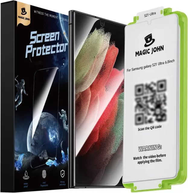 MAGIC JOHN 2 Pack for Samsung Galaxy S21 Ultra Ultra, 6.8inch