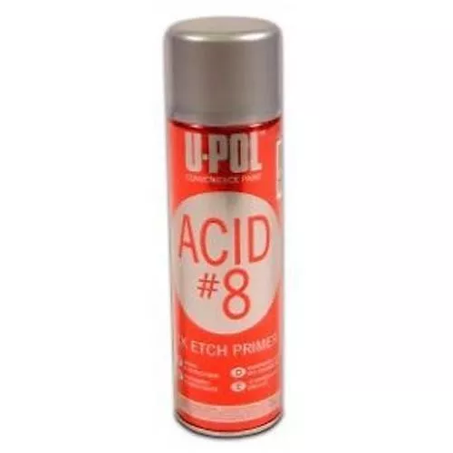 2 x U-POL Acid 8 Etch Primer Aerosol 450ml