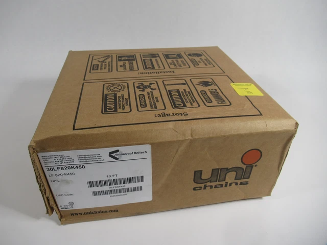 Uni Chains LF820-K450 Table Top Chain 10 FT 4-1/2" Width *Sealed* NEW