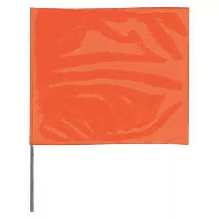 Zoro Select 4518Og-200 Marking Flag,Fluor Orange,Vinyl,Pk100