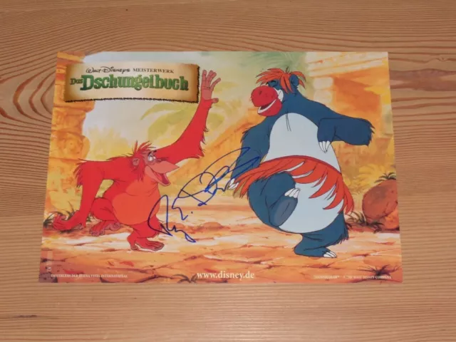 Rar! ROY E. DISNEY Originalautogramm AUSHANGFOTO! Dschungelbuch Lobby card