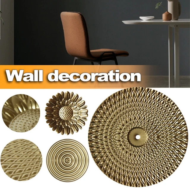 Metall Runde Dekor Blumen Kunst Wand Hängen für Home Garden Indoor A