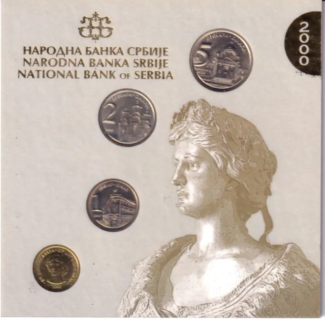 Serbien-Jugoslawien KMS 2000-4 Münzen