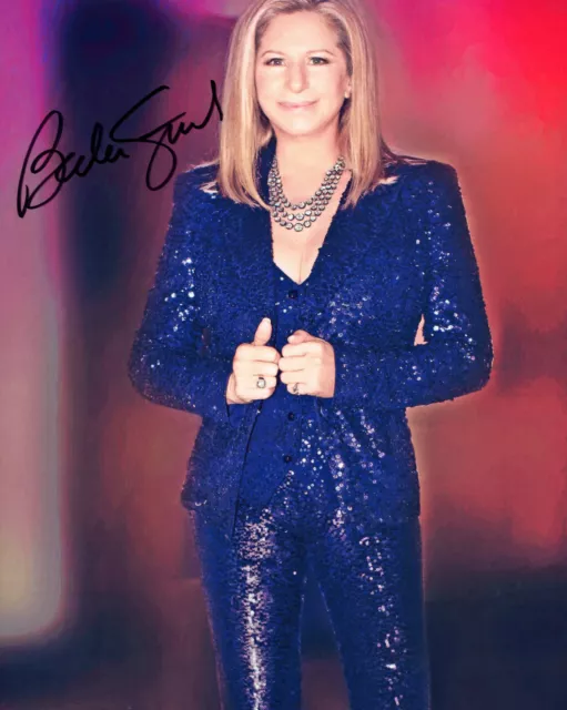 Original Signed Photo of Barbra Streisand 10x8 + COA