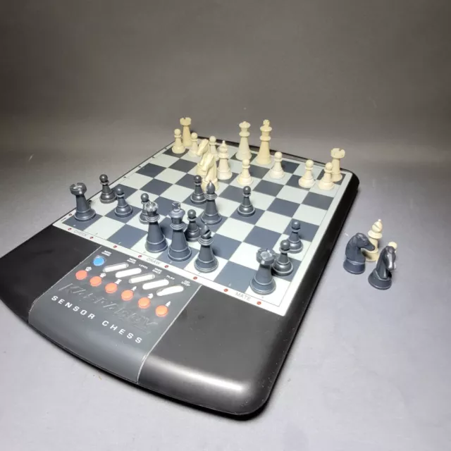 Kasparov Electronic SENSOR CHESS 165H Board Game Saitek 1991 Tested Working Nice