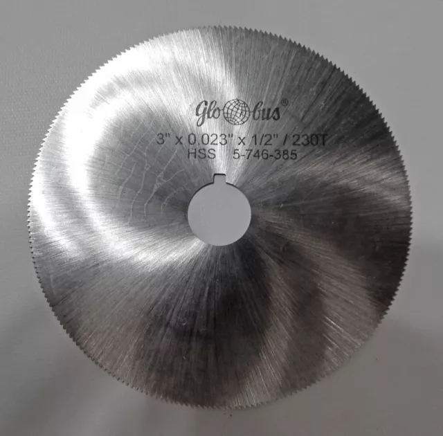 21 New GLOBUS # 5-746-385 Jewelers Slotting Saw Blades  3" X 0.023" X 1/2"/ 230T