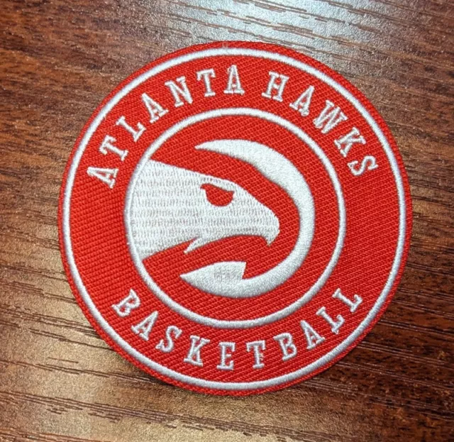 Atlanta Hawks Patch 2.75" NBA Basketball Sports League Embroidered Iron On Patch