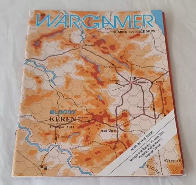 The Wargamer Magazine #59 Bloody Keren - Unpunched - VGC (like SPI)