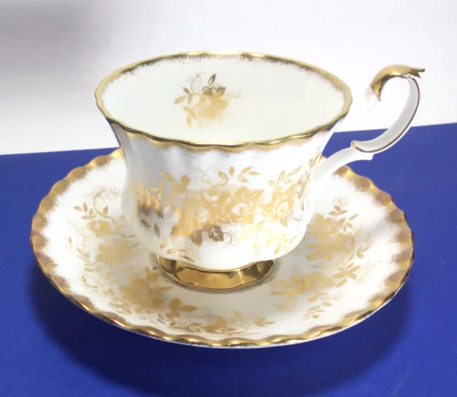 Royal Albert Antoinette Tea Cup & Saucer Set s Montrose Shape