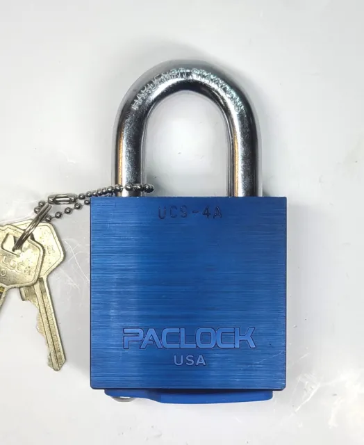 PACLOCK Ultra-Heavy-Duty Aluminum Padlock UCS-4A Series High Security 6 Pin lock