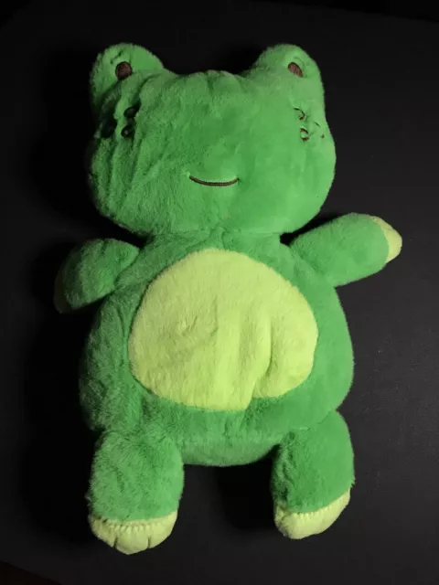 Babies R Us Frog 10" Plush Green Lovey Baby Stuffed Animal Soft Toy