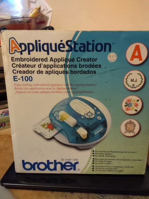 Brother Aplique Station E-100 Bordado Parche Creator 50 Diseños Incorporados