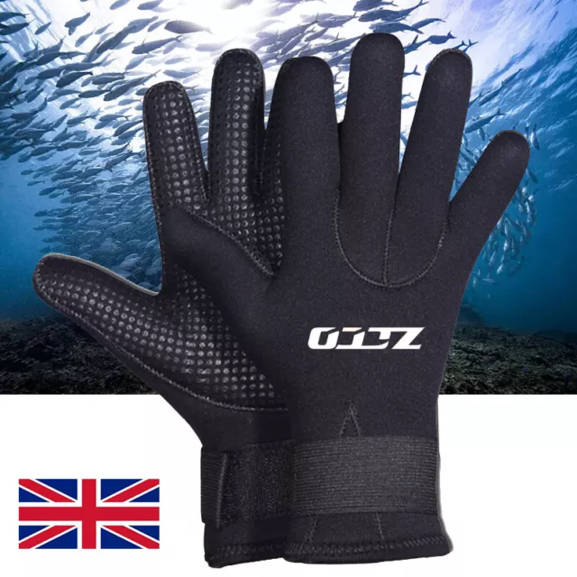 5mm Neoprene Wetsuit Gloves Warm Adult Swimming Diving Kayak Surf Snorkeling M