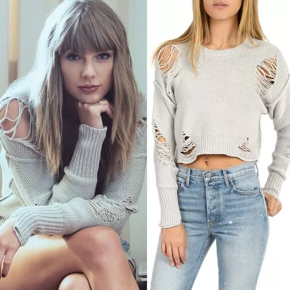 NSF Presley Destroyed Sweater ASO Taylor Swift Size S
