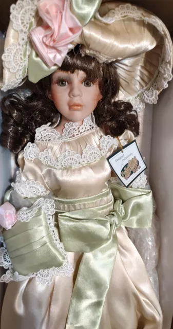 New Rare Heritage Signature Collection "Paige" Victorian Dress Porcelain Doll