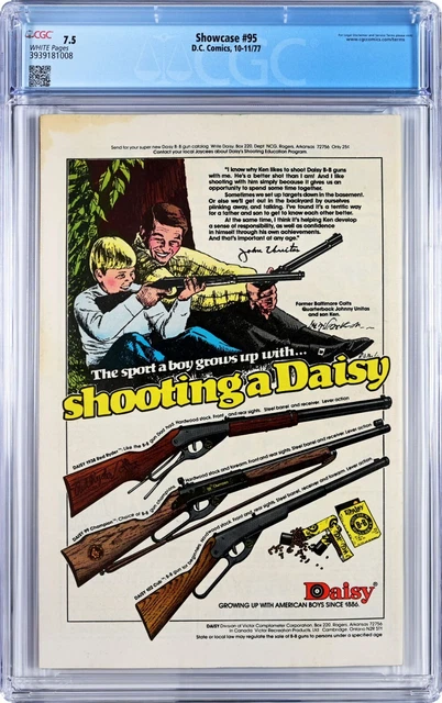 Showcase #95 CGC 7.5 (Nov 1977, DC) Jim Aparo Cover, New Doom Patrol, Robotman 2