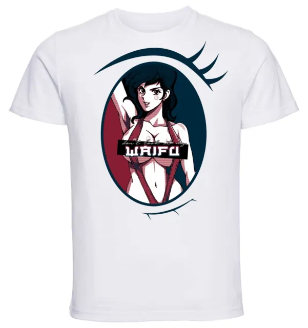 T-Shirt White Unisex -Propaganda Waifu - Lupin III - Fujiko Mine - PE0259