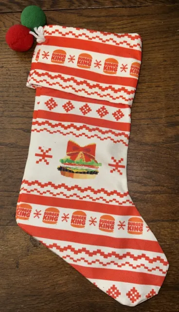 Burger King Christmas 2023 Limited Edition Flame-Grilled Stocking RARE Sold Out