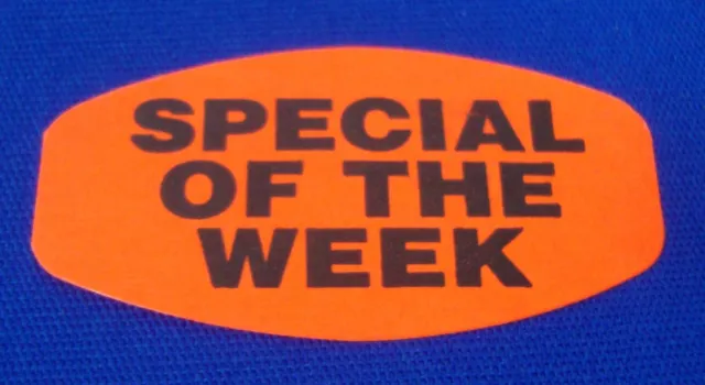 1,000 Self-Adhesive SPECIAL OF THE WEEK Labels 1.5x.75" Stickers Retail Supplies