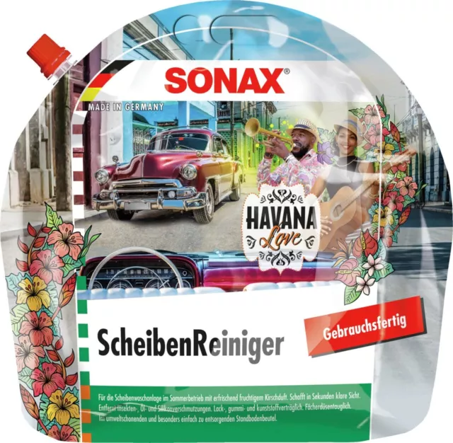 SONAX ScheibenReiniger gebrauchsfertig Havana Love, 3 Liter 03934410