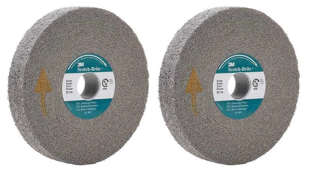 3M Abrasive 048011-05132 6"  EXL DEBURRING WHEELS GRAY (Set of 2)