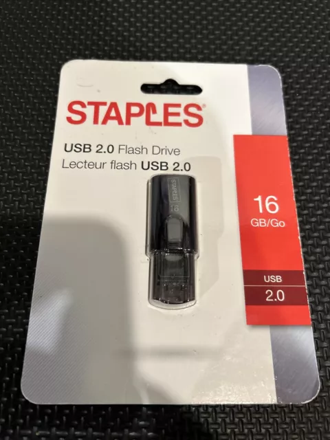 Staples 16GB USB 2.0 Flash Drive 10/Pack (52548) 2835813