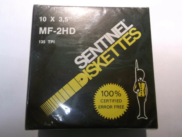 Sentinel Disketten MF-2HD 1,44MB 8,9cm (3,5Zoll) 10er Pack