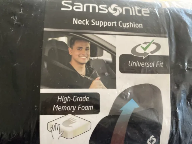 Samsonite  Neck Pillow SA5242 Memory Foam Universal Fit Helps Relieve Neck Pain 2