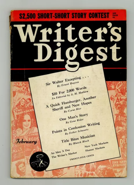 Writer's Digest Vol. 22 #3 VG 4.0 1942 Low Grade