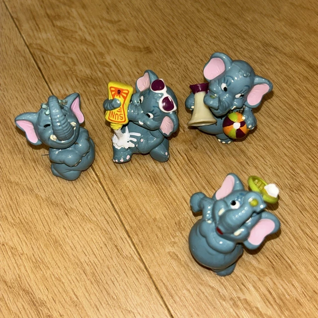 KINDER SURPRISE CIRCUS / BEACH ELEPHANTS x 6 1995 Funny Fanten