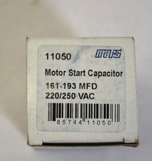 Mars 11050 Motor Start Capacitor 161-193 MFD 220/250 VAC Lot of 2