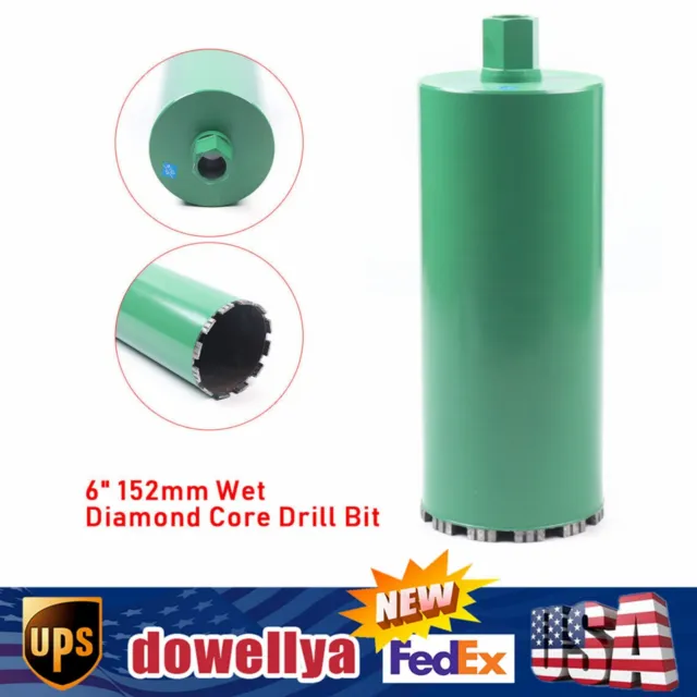 6'' Wet Diamond Core Drill Bit Concrete Brick Drilling Bit for Masonry Concrete