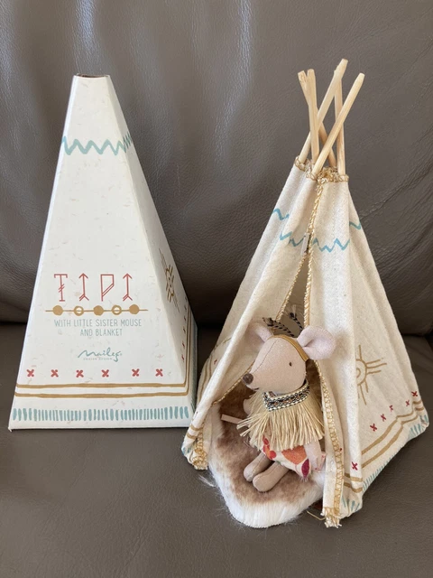 MAILEG INDIAN INDIAN Mouse Mouse Tent Little Feather Tipi Teepee NEW maileg-indian-indian-mouse-mouse-tent-little-feather-tipi-teepee-new