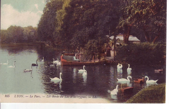 CPA 69 LYON Le Parc les bords du Lac