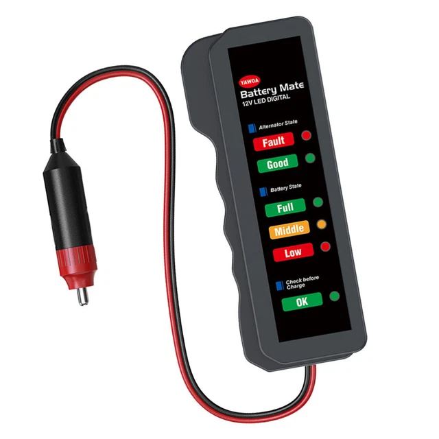 Tester batteria auto 12 V pratico misuratore batteria rilevatore batteria auto creativo
