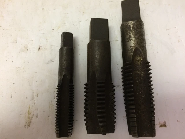 Lot of 3 Pipe Taps 1 3/8" W Greenfield (2x)