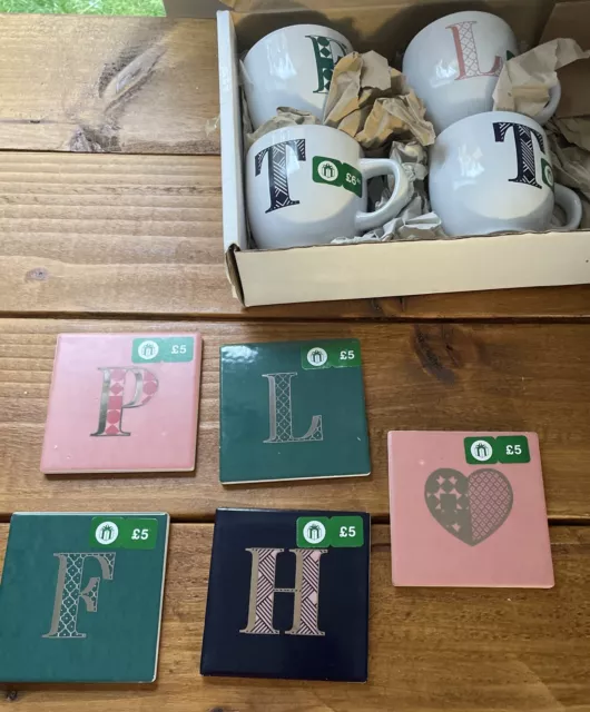 Joblot Initial Coasters And Mugs Wholesale Joblot Resale