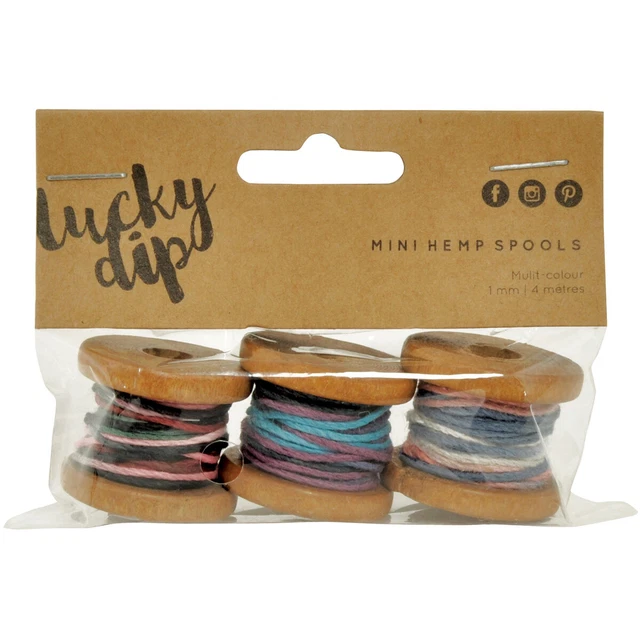 Kaiser Craft Lucky Dip Multicolour Mini Hemp Spool