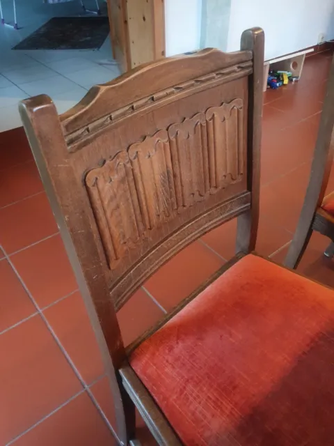 Esszimmertisch mit Stühlen antik. Englische Möbel