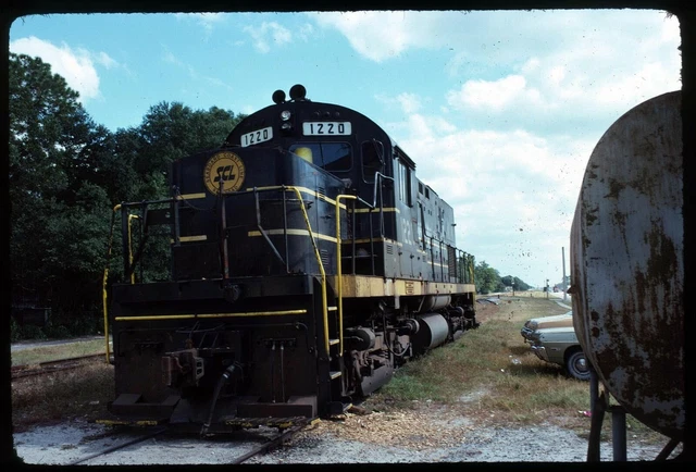 Original Rail Slide - SCL Seaboard Coast Line 1220 Cross City FL 10-22-1974