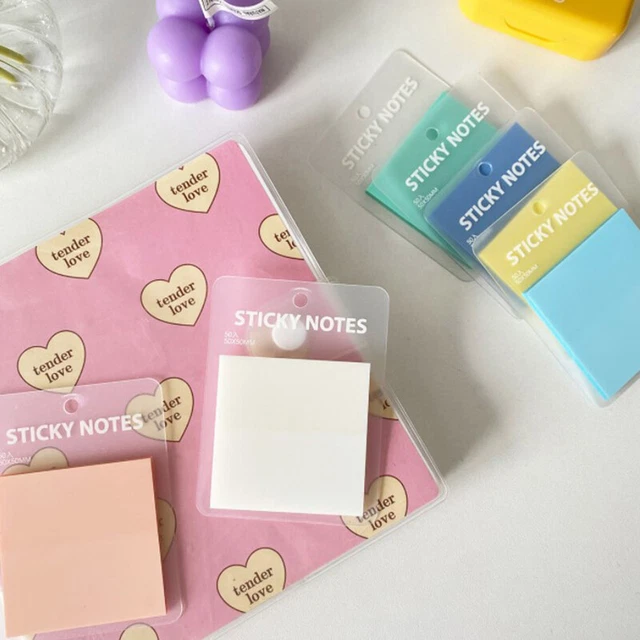 50 pcs/set solid color Sticky Notes Memo Pad Diary Stationary Flakes Scrapbook