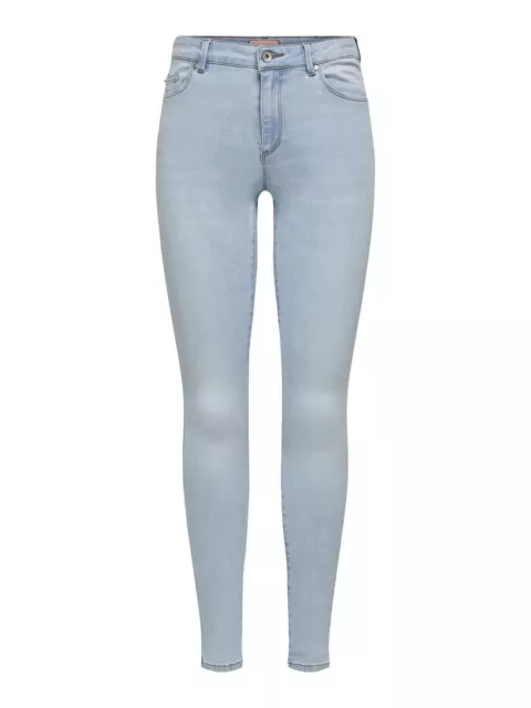Only Damen Jeans ONLWAUW LIFE Skinny Fit - Special Bright Blue Denim XS S M L XL