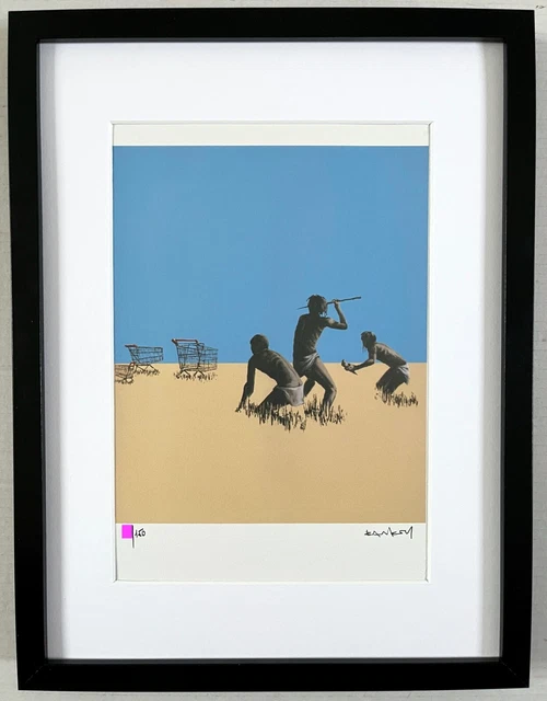 Banksy Original M Arts Edition Lithographie Signée Numérotée /150 + CADRE INCLUS